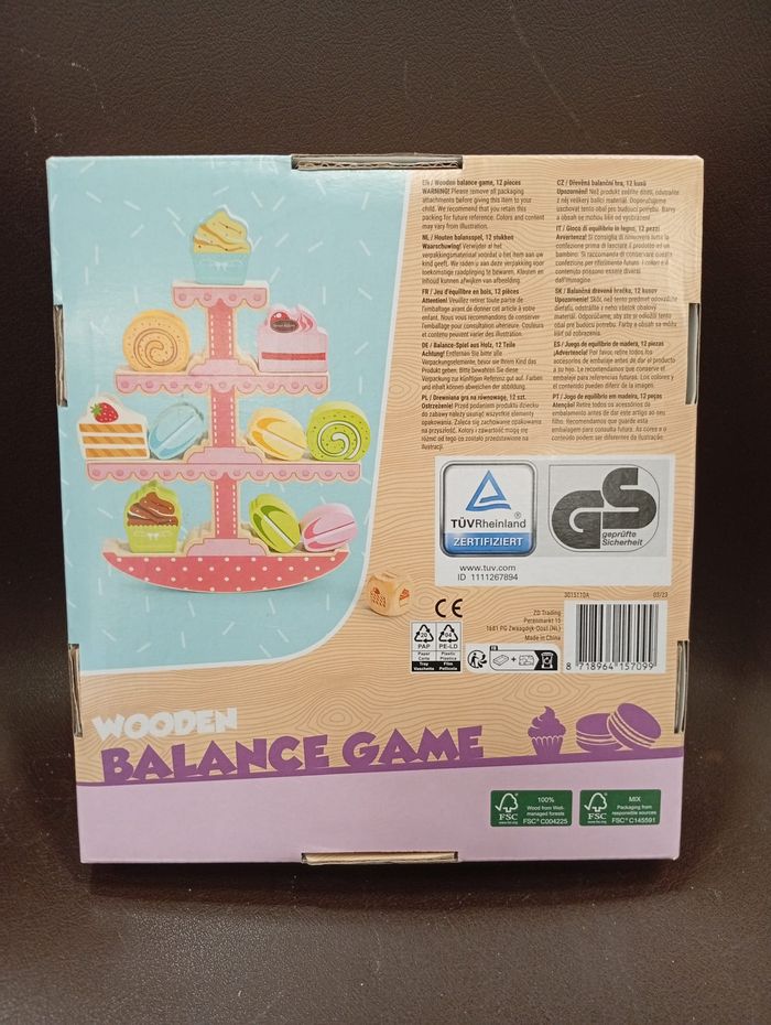 Jeu d'équilibre en bois - photo numéro 2