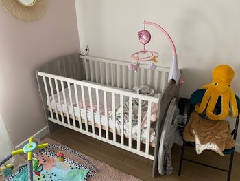 Lit bébé évolutif Hugo (Aubert) en chêne gris