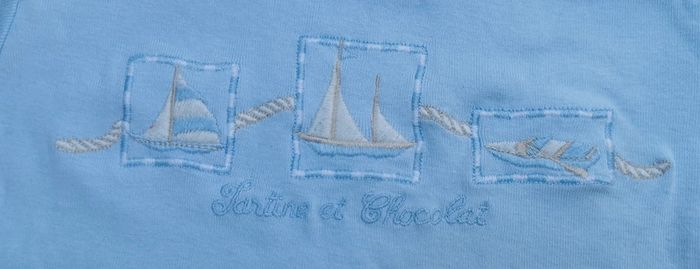 Tee-shirt 👣 manches courtes, garçon, tartine et chocolat, 6 mois - photo numéro 9