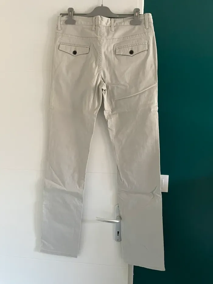 Pantalon homme gris clair Zara - photo numéro 2