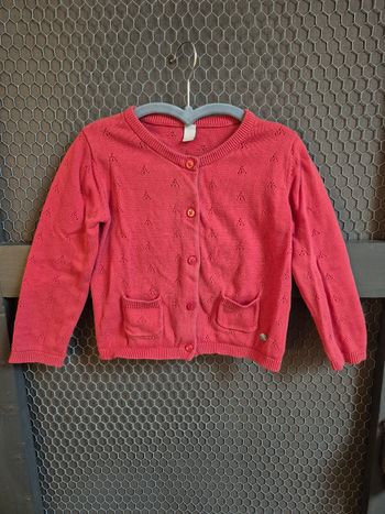 Gilet rouge Esprit t. 2 - 3 ans