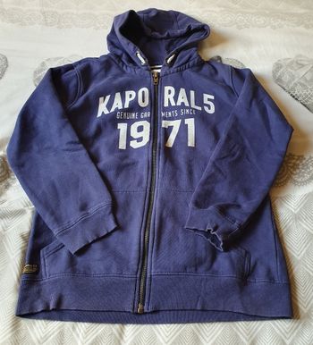 Veste à capuche kaporal de taille 16ans