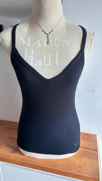 💕 top decoleté noir taille 36 s feliciaparis