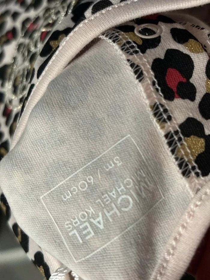 Ensemble 3 pièce pyjama bonnet pour bébé fille 3 mois Michael Kors - photo numéro 11