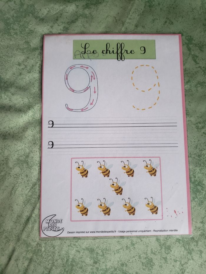 Fiches d'apprentissage chiffres - photo numéro 9