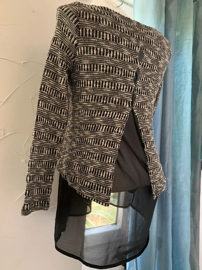Pull Mim fantaisie manches longues taille 36 - photo numéro 6