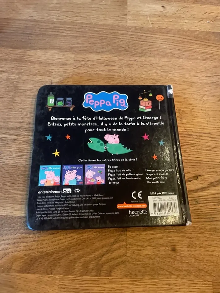 Livre cartonné Peppa Pig Peppa fête Halloween - photo numéro 3