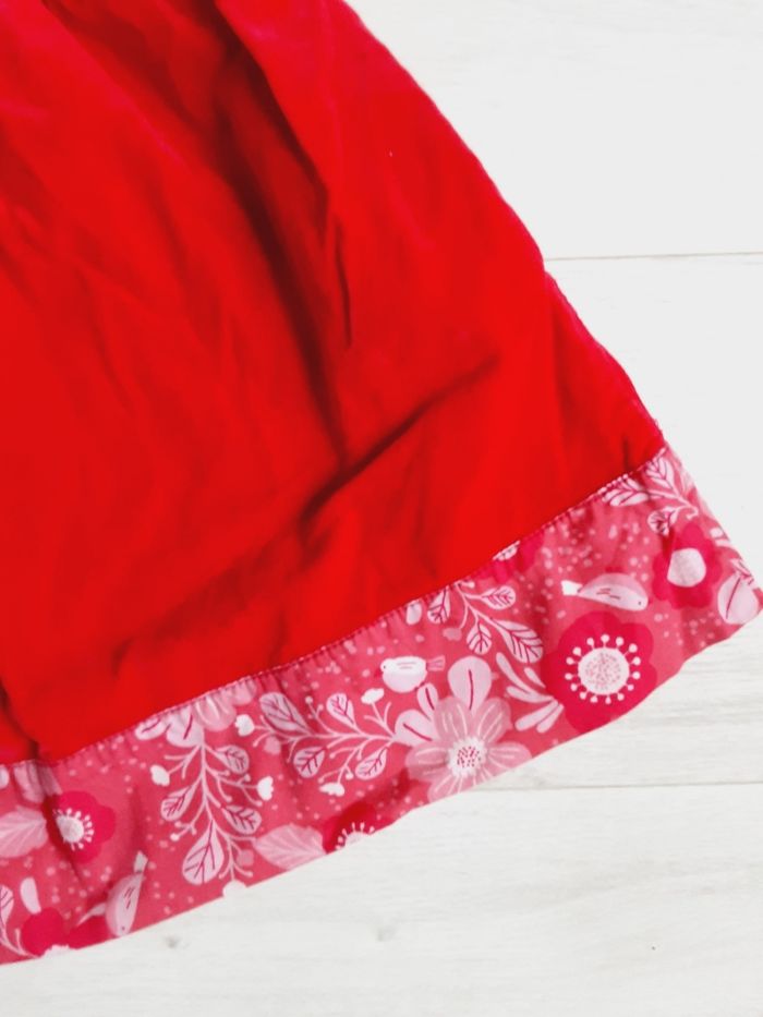 Vêtement fille robe rouge velours Vert Baudet 3 ans - photo numéro 4