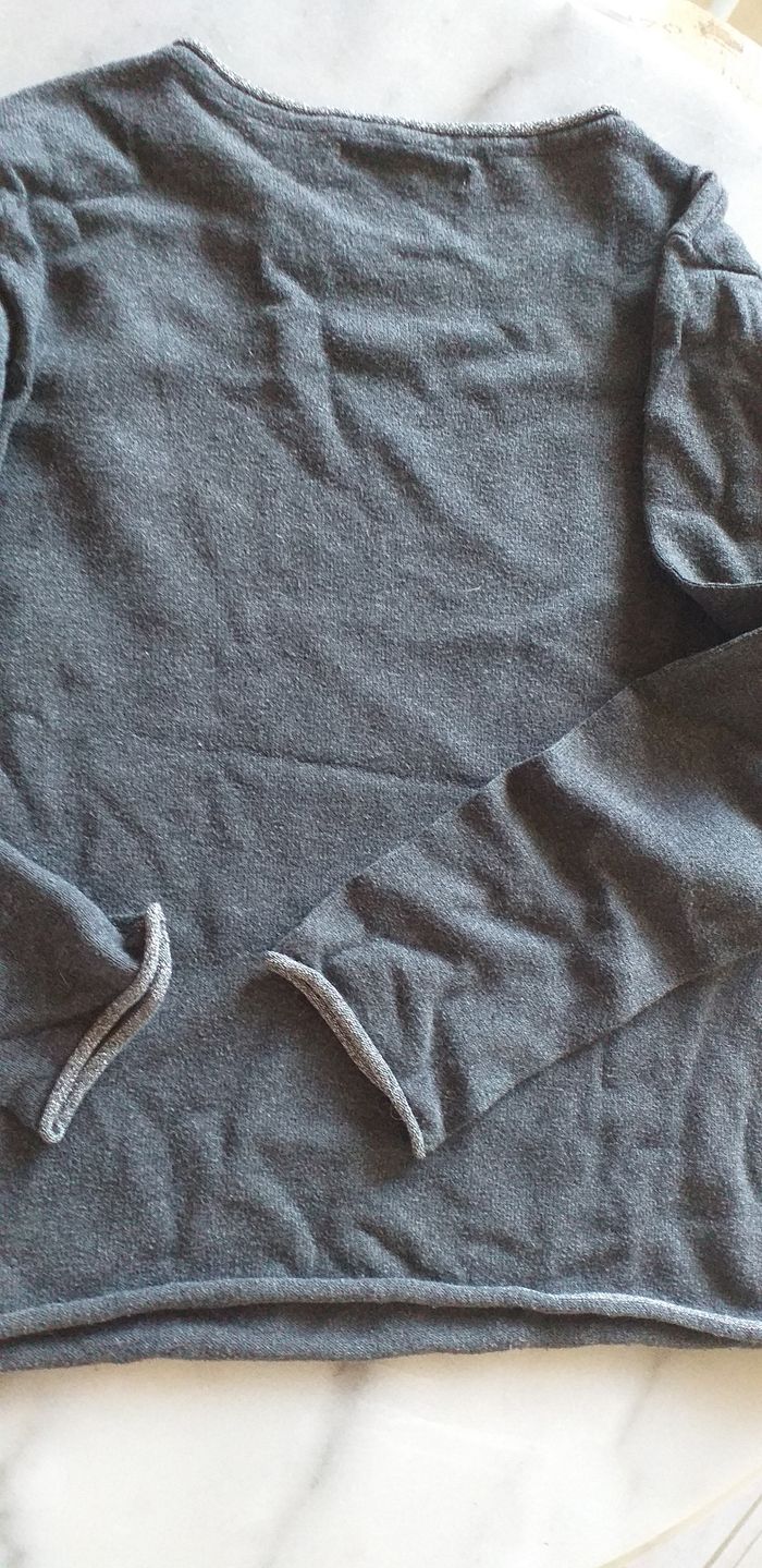 Pull gris imprimé chat/ Gémo - photo numéro 4