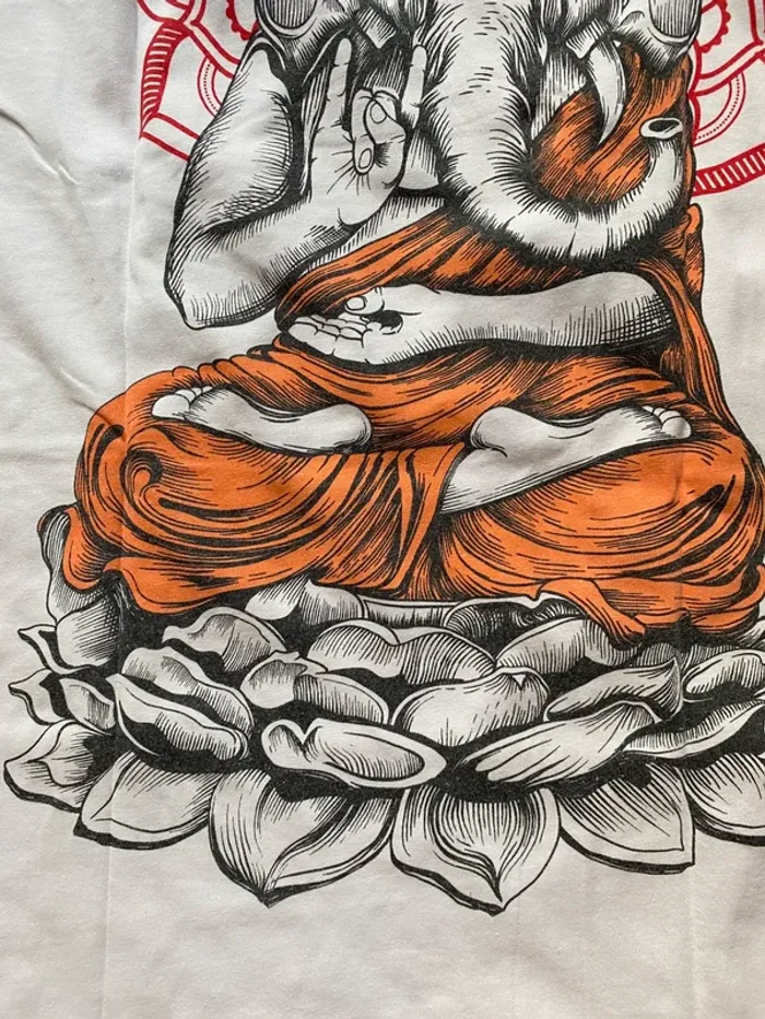 T shirt imprimé éléphant YourTurn L - photo numéro 7