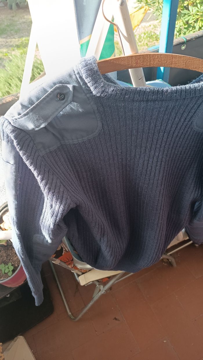 Pull  col v 100 % laine taille l - photo numéro 8