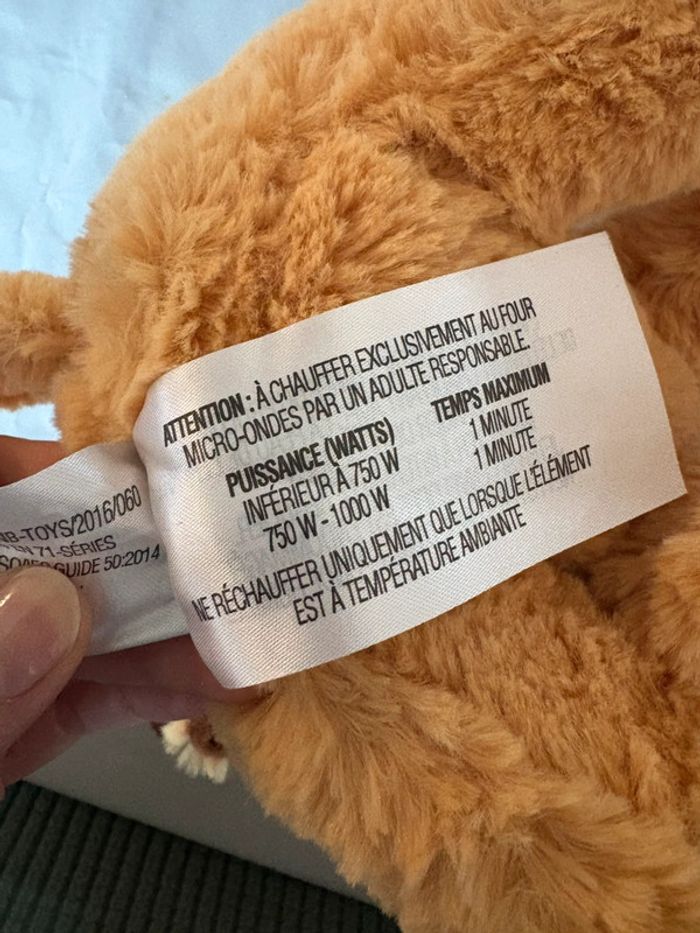Peluche renne bouillotte micro ondes - photo numéro 4