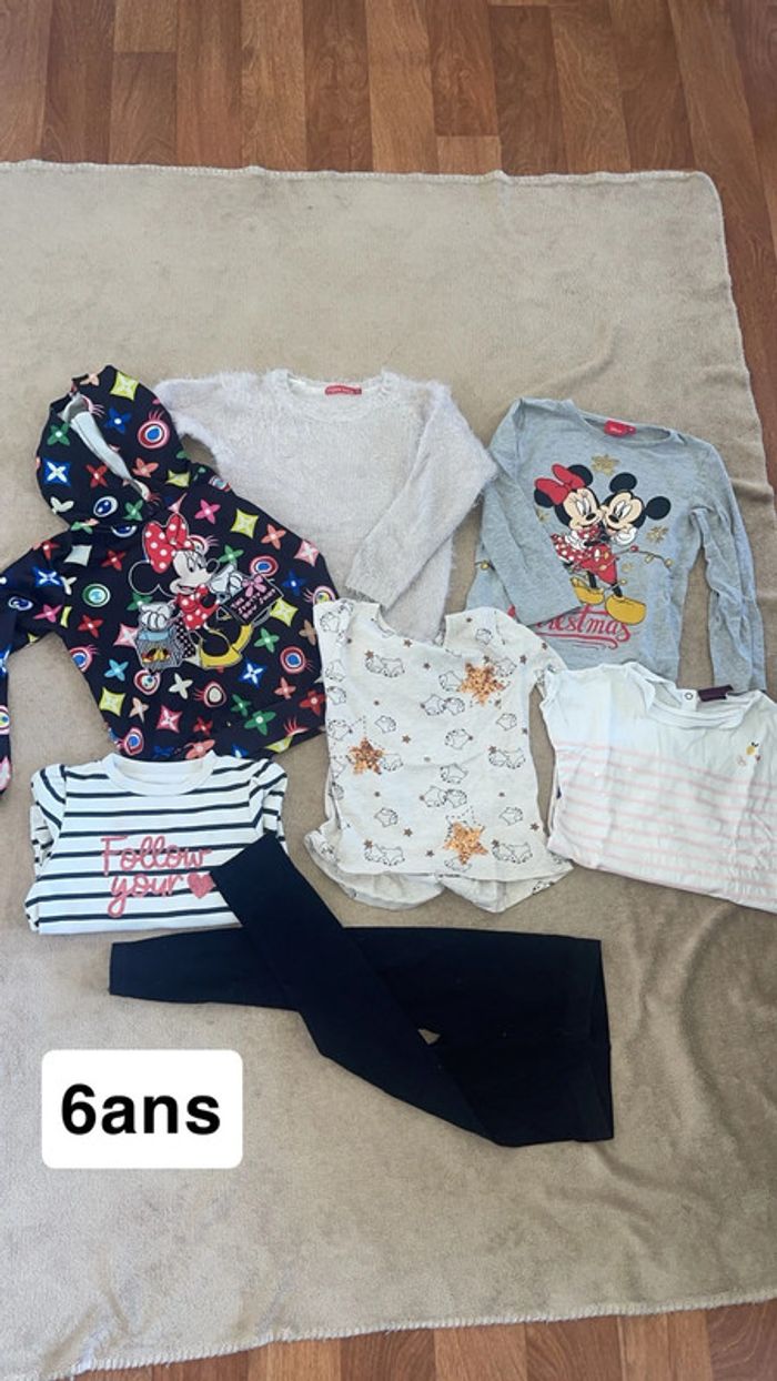 Lot de 7pieces 6ans fille
