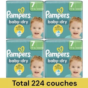 4 cartons Pampers Baby-dry T7