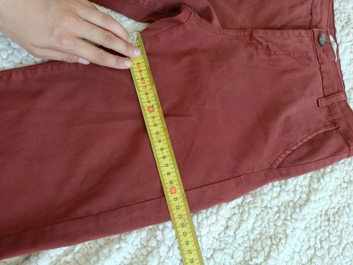 Pantalon bordeaux style chino – Pako litto – XS vintage italien elegant - photo numéro 5