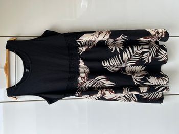 Robe noire fougères Shein Curve - Taille 2XL