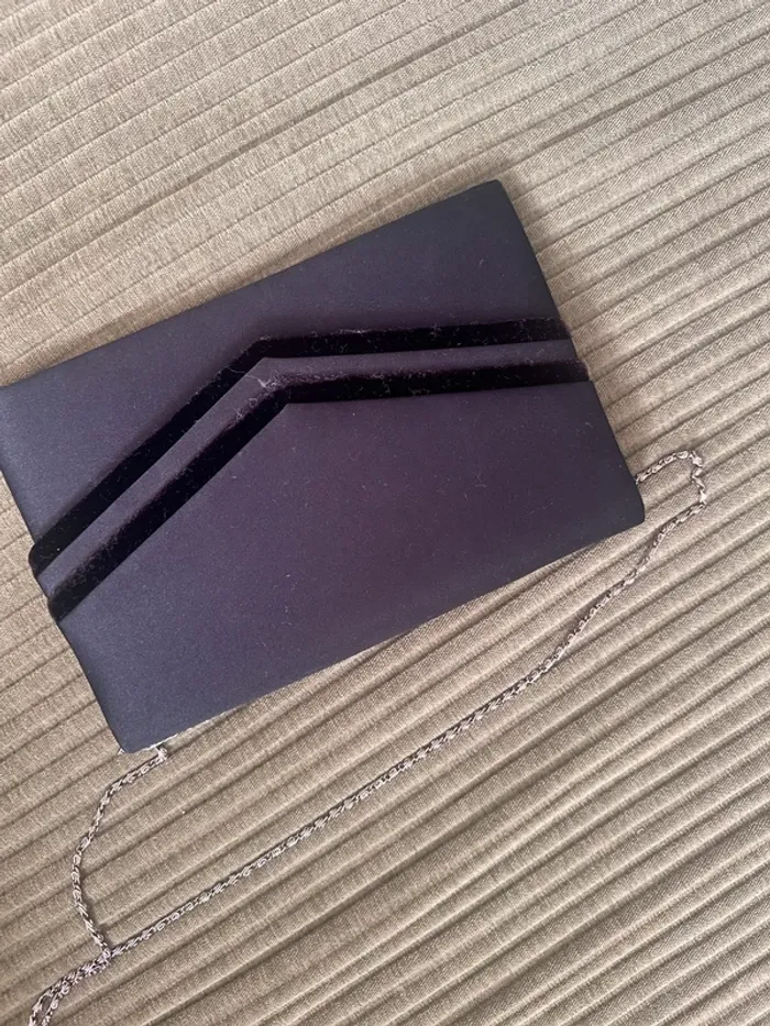Sac satin noir