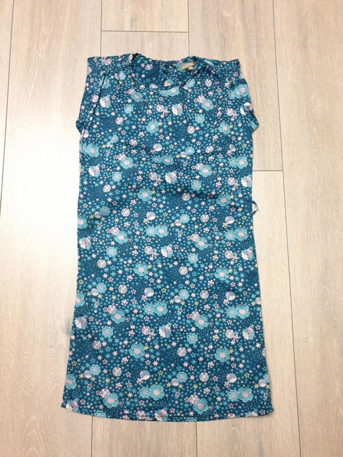 Très joli robe légère bleu et rose. Fille 10 ans. In Extenso