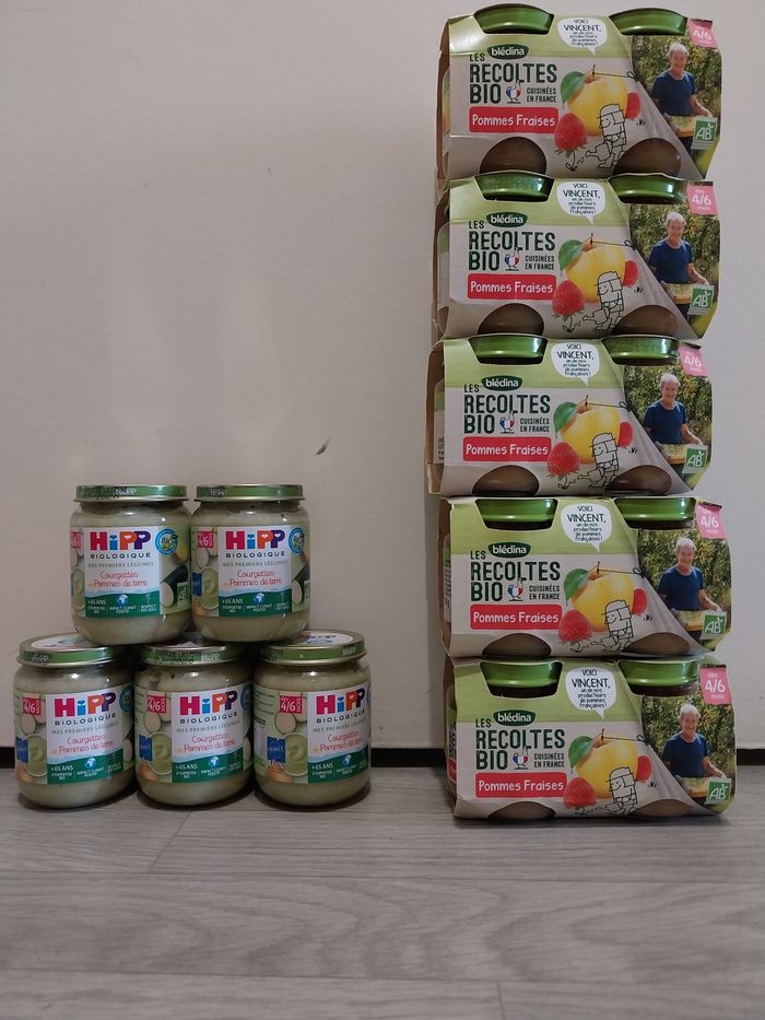 Lot 5 pots et 5 packs