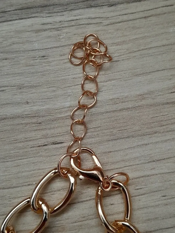 Lot de 2 Bracelets maillons de chaîne, doré - photo numéro 4