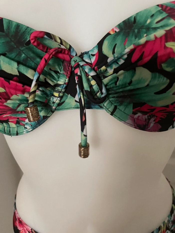 Maillot de bain 2 pièces tropicale Rougegorge - photo numéro 5