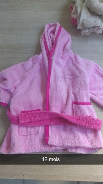 Peignoir de bain  princesse 12 mois