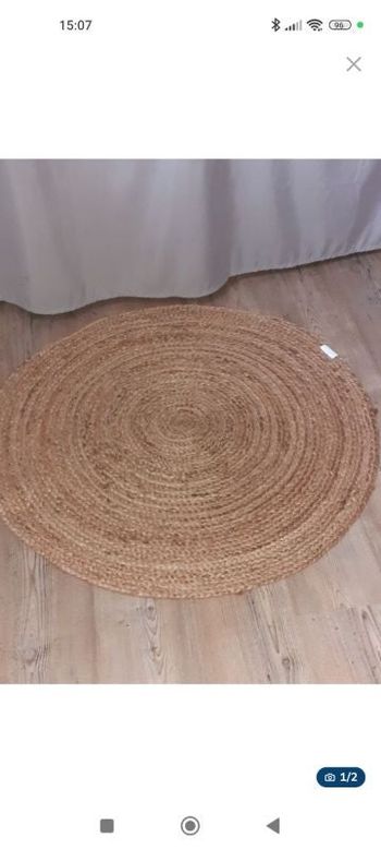 Tapis en jute non coloré Ø90cm