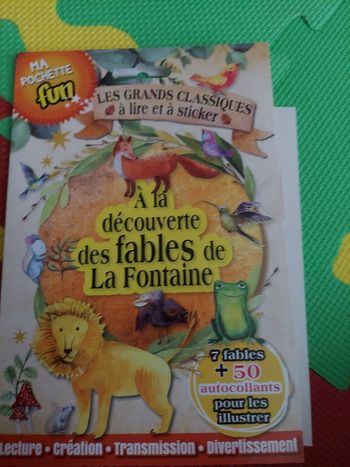 Fable de la fontaine et stickers