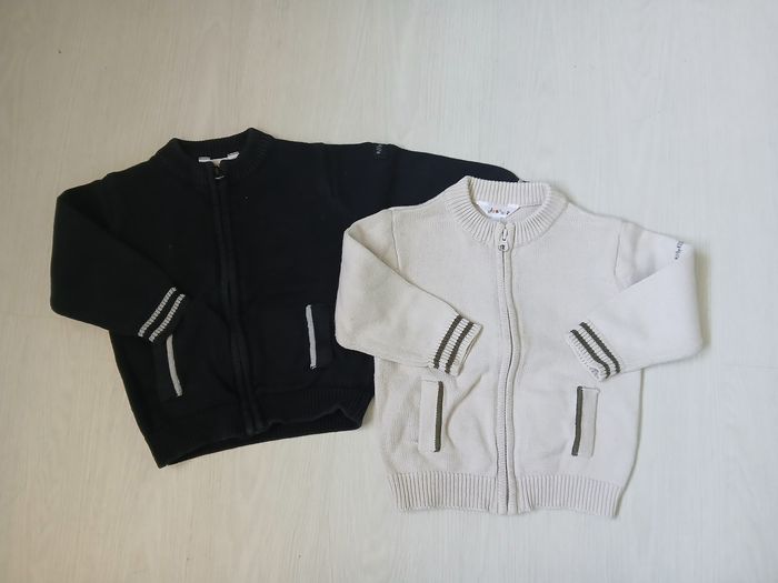 Deux gilets zippés