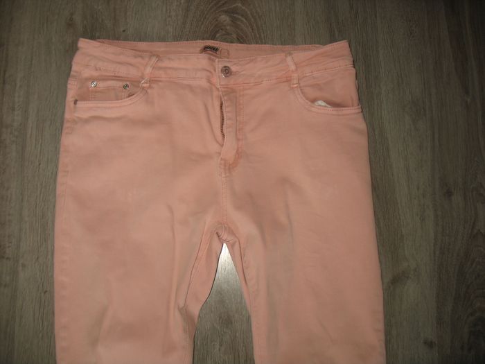 PANTALON SLIM VIEUX ROSE "COVED" - TAILLE 44 - n°02 - photo numéro 2