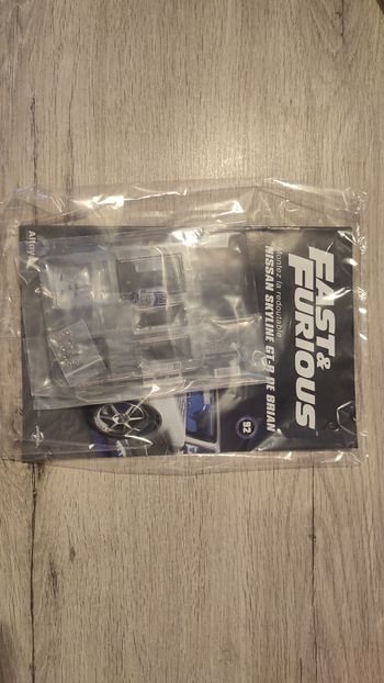 Lot fascicule avec pièces numéro 92 n°92 Nissan Skyline GT-R R34 Fast & Furious de Brian O'Conner 1/