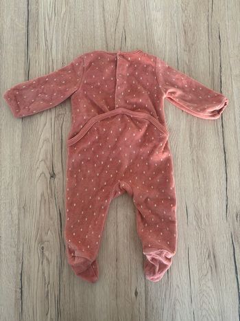 Pyjama rose In extenso 56 cm 3 mois