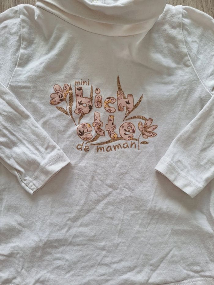 T shirt à col roulé tape a l'œil 18 mois - photo numéro 2