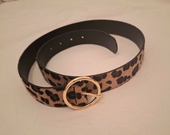 Ceinture femme motif léopard