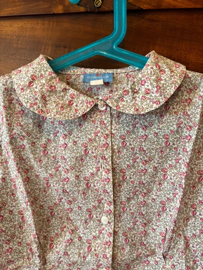 Chemisier liberty Cyrillus 10 ans parfait état - photo numéro 3