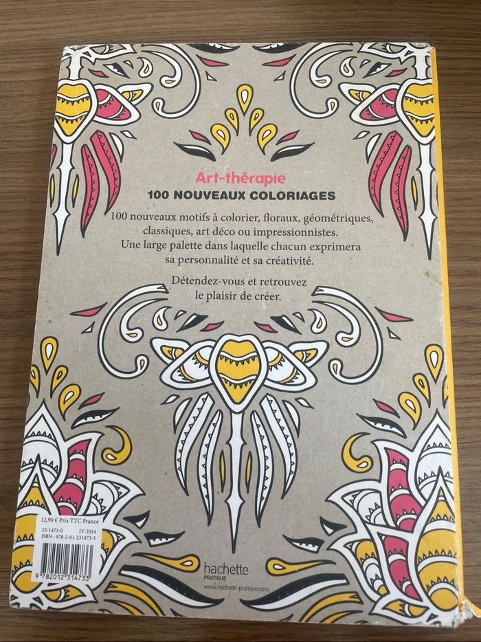 Livre de coloriage art thérapie anti stress - photo numéro 2