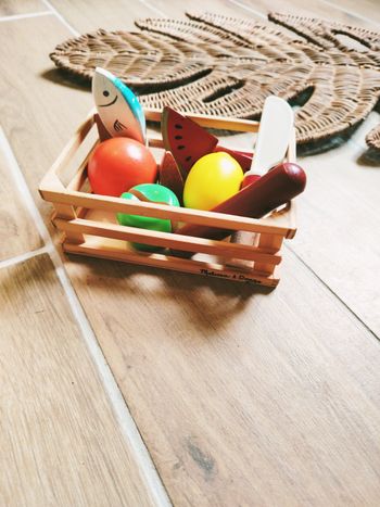 🍋Dinette cagette aliments divers en bois marque Melissa et Doug