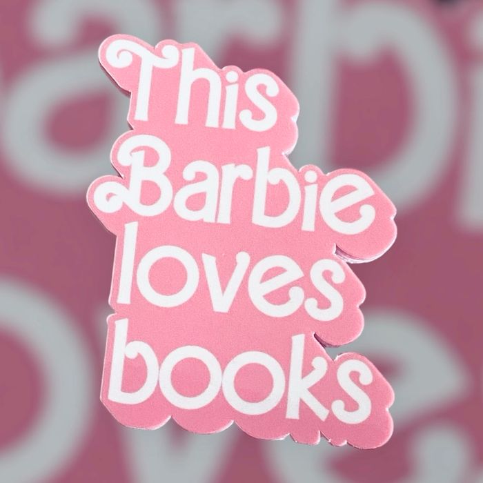 Sticker Autocollant Barbie Love Books