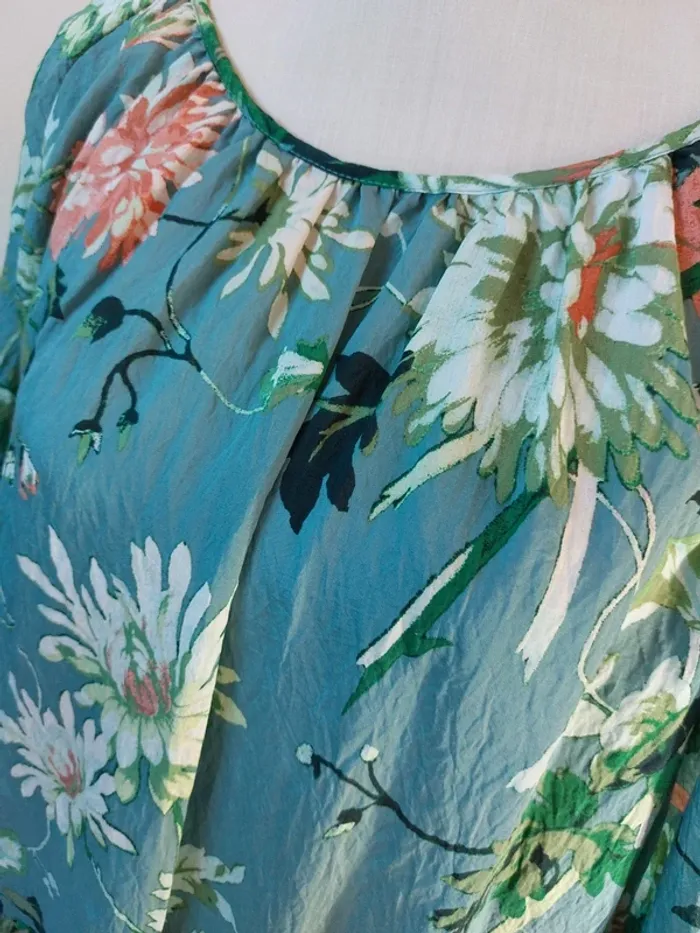 Magnifique robe volantée motifs fleuris - photo numéro 2