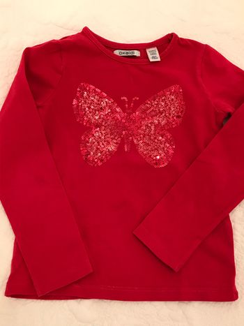 T-shirt Rouge Foncé 6 Ans