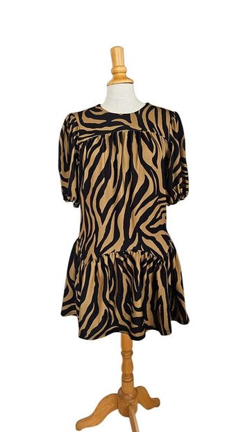 Robe mini ASOS Design – S – Noir & Camel – État : Excellent