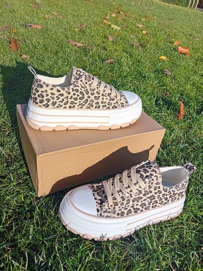 Basket femme léopard  37 - photo numéro 5