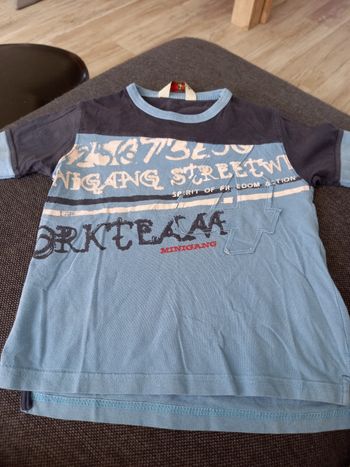 Tee-shirt manches courtes bleu