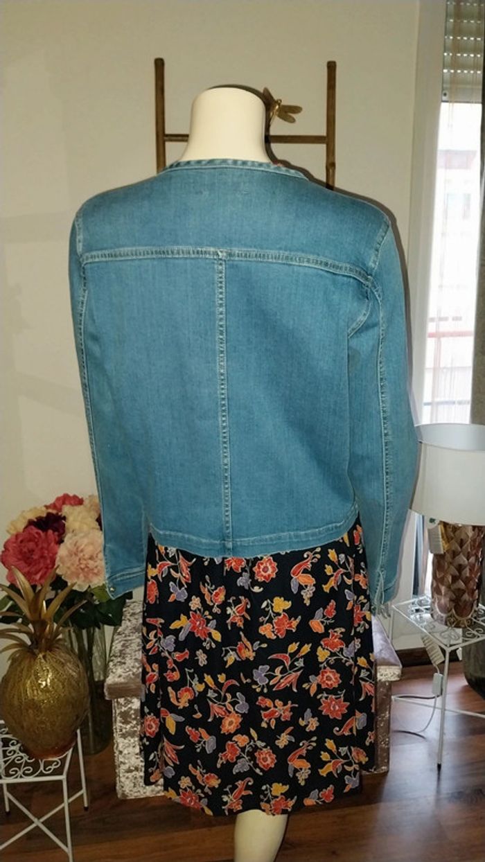 Veste/ blouson en jean/ denim original Promod état neuf Taille 38 - photo numéro 6