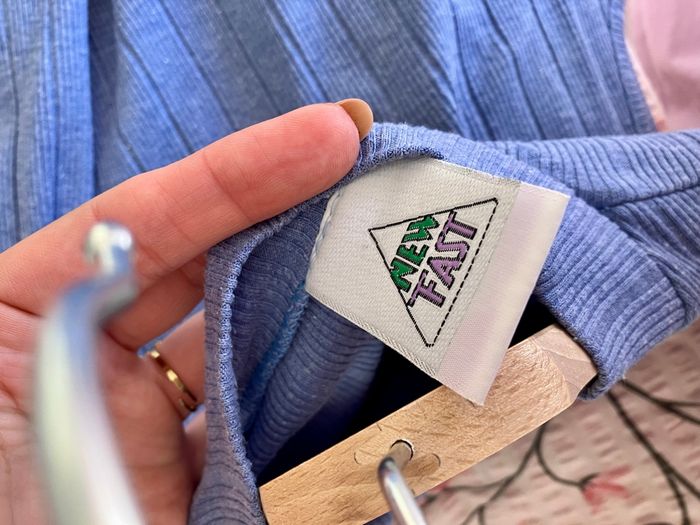 Débardeur bleu 100% coton Vintage - photo numéro 3