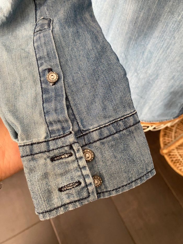 Chemise en jeans Esprit Denim bleue denim taille M - photo numéro 9