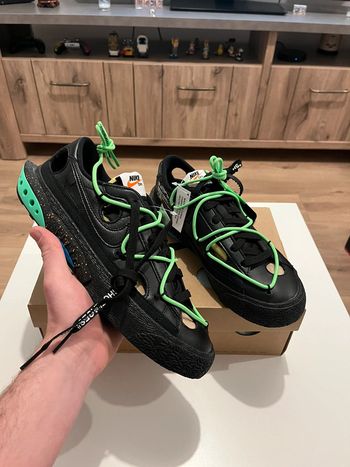 Blazer low off white black