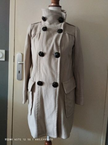 Jolie Manteau Zara 100% Laine taille S