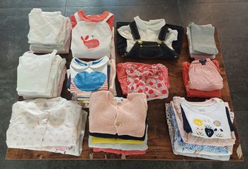 Lot vêtements fille 3 mois 57 pièces