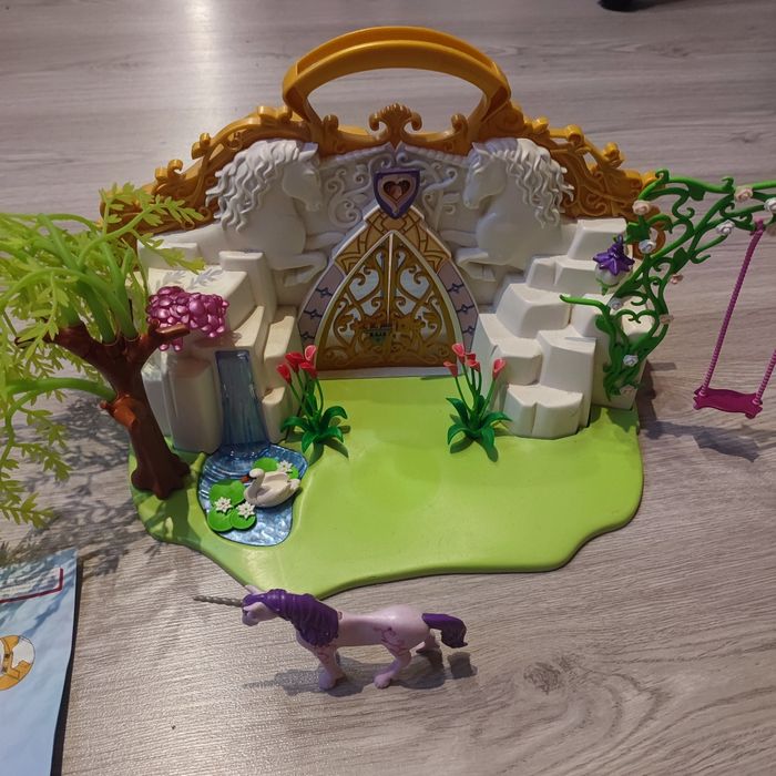 Playmobil 5208 par mc enchante des fées et licorne transportable complet clé cassée - photo numéro 2